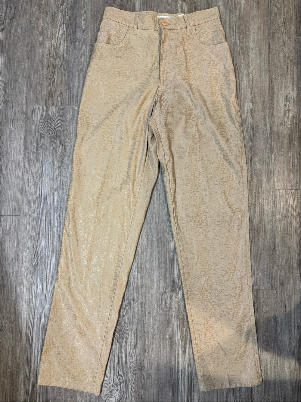 Straight-Leg Women's Pants in Light Beige
